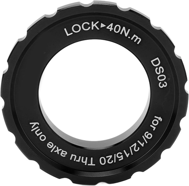 OUKENS Centerlock Lockring, Rust Resistant Anti Deformation Universal Aluminum Alloy Centerlock Lock Cover Ring Disc Rotor Lockring Bike Accessory Centerlock Rotors Tool for Bike Mountain（Black） - Image 5